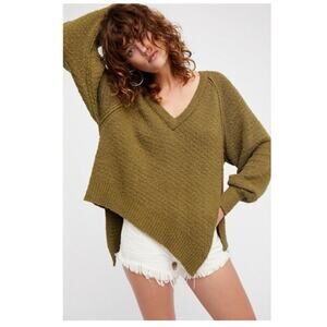 Free People West Coast Sweater Asymetrical Oversized Women's Sz S